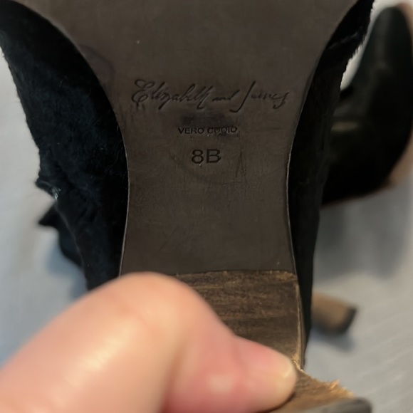 Elizabeth and James pointed toe ankle boots velvet  SZ 8 club wear going out - Picture 13 of 14